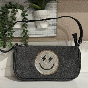 Rand New 💝🌻Skinny Dip London Amber Smile Emoji Rhinestone Shoulder Bag